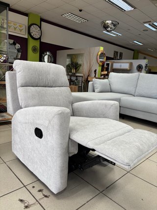 Sillón Relax Manual Gris Claro