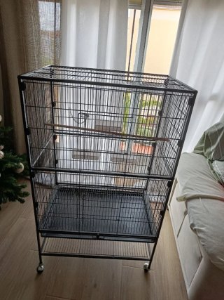 Jaula para pájaros 79x52x132 cm