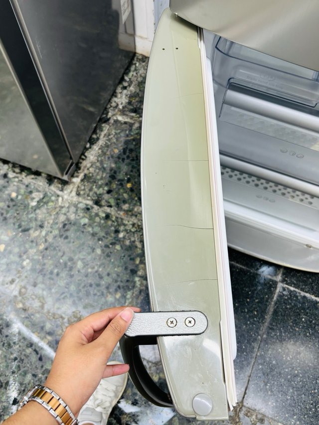 Nevera LG plateada