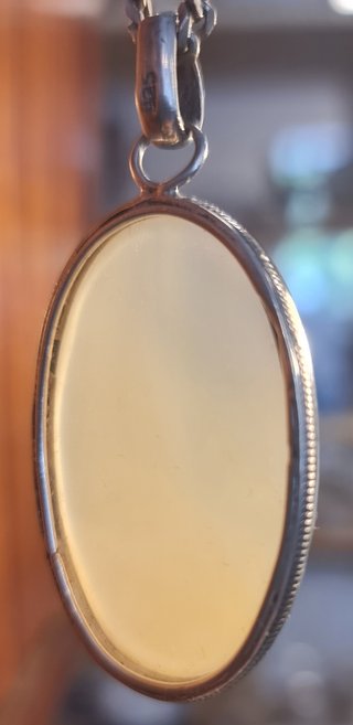 Colgante Óvalo Plata Ley Ágata India