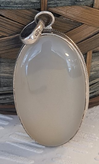 Colgante Óvalo Plata Ley Ágata India