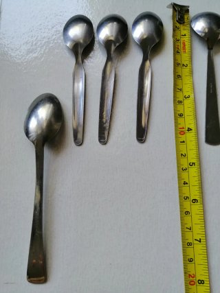 Cucchiaini da caffè (acciaio) vintage 10 pz.