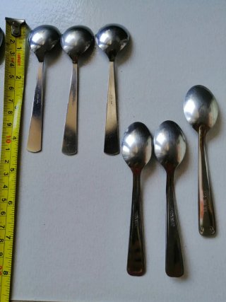 Cucchiaini da caffè (acciaio) vintage 10 pz.