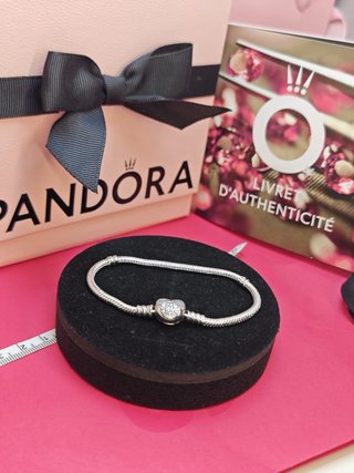 Pulsera Pandora Corazón Brillante disney 17 cm