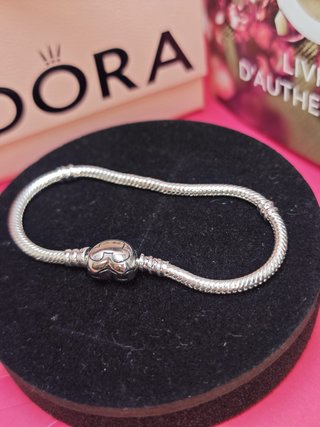 Pulsera Pandora Corazón Brillante disney 17 cm