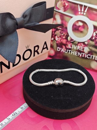 Pulsera Pandora Corazón Brillante disney 17 cm