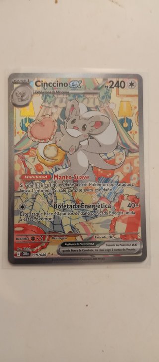 Carta Pokémon Cinccino EX 119/066