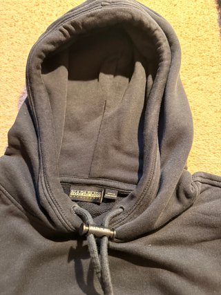 Sudadera Napapijri negra con capucha original