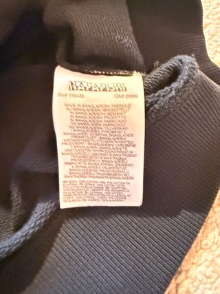 Sudadera Napapijri negra con capucha original