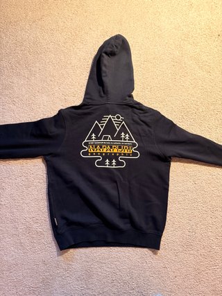 Sudadera Napapijri negra con capucha original
