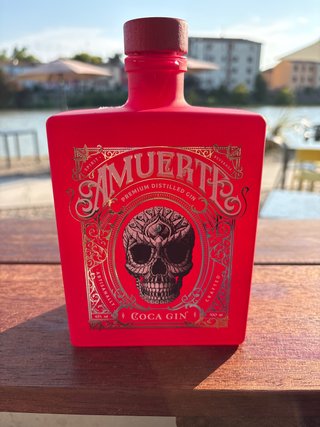 Bottiglia vuota Gin AMUERTE Rossa