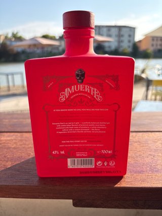 Bottiglia vuota Gin AMUERTE Rossa
