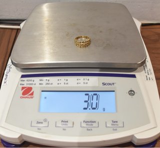 SORTIJA DE ORO 18K/ 3.0GR
