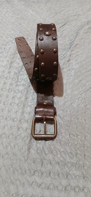 Cintura Y2k cuoio borchie donna