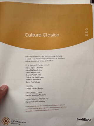 Cultura Clásica : ESO : Proyecto construyendo m...