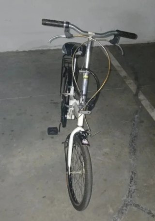 Bicicleta Plegable Blanca