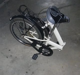Bicicleta Plegable Blanca