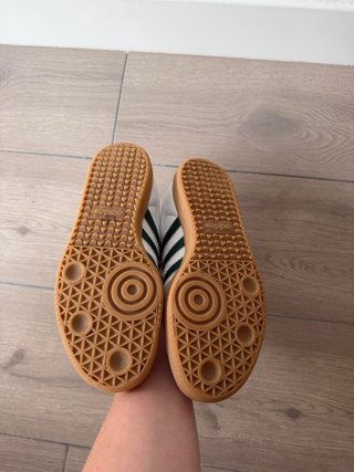 Adidas Samba Talla 38 Verde y Blanco