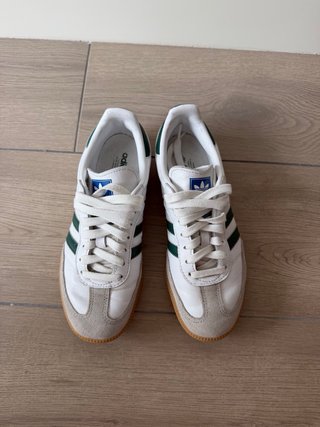 Adidas Samba Talla 38 Verde y Blanco