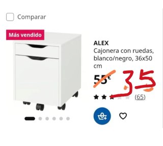 Cajonera ALEX Ikea sin abrir