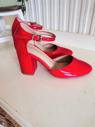 Zapatos de tacón charol TATA Woman rojos