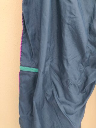 Pantalón chándal retro azul, morado y turquesa XL
