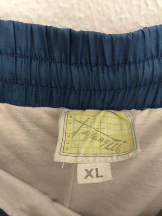 Pantalón chándal retro azul, morado y turquesa XL