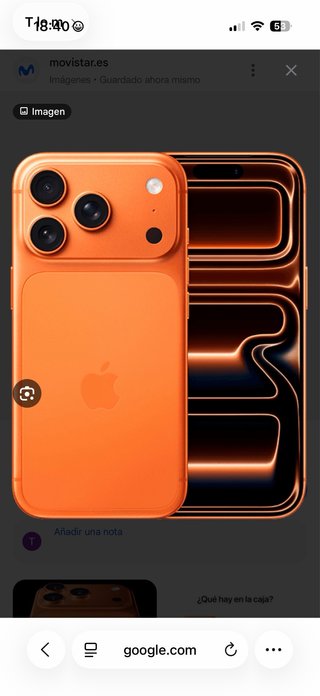 iPhone 17 Pro Naranja