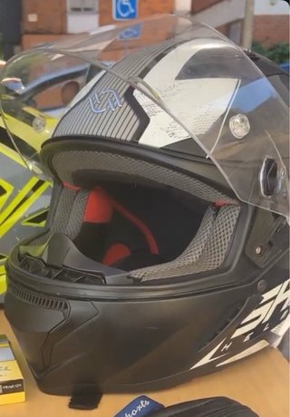 Casco de moto talla XL
