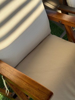 Silla de teca + cojín