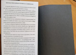 L'uomo senza ombra. How to survive camping