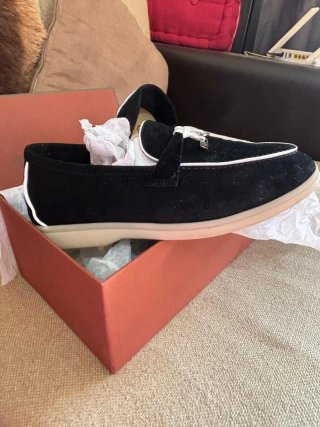 Mocasines Loro Piana Summer Walk Negro
