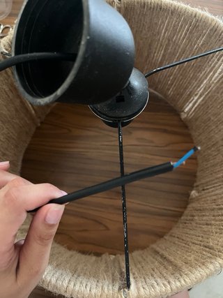 Pantalla de lámpara de yute beige hecha a mano