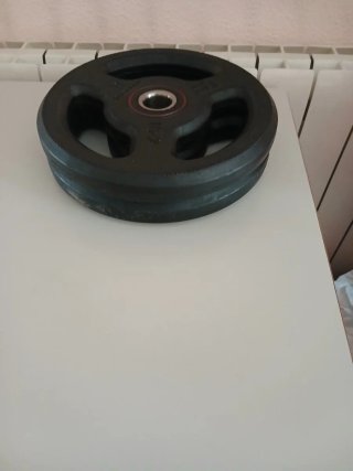 Discos de caucho 5 kg Decathlon (2 unidades)