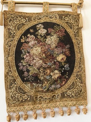 Antico arazzo floreale