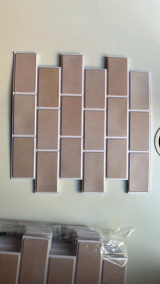 Adhesivos azulejo beige nuevos