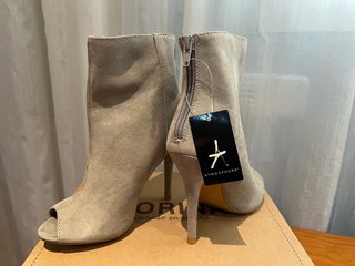 Botín Peep Toe Atmosphere Gris