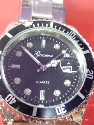Orologio Geneva Diver Nero Argento