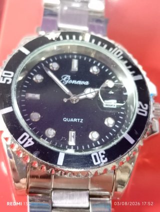Orologio Geneva Diver Nero Argento