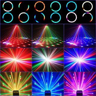 SIN ABRIR 4 en 1 Luz Discoteca LED Cabezal Móvil