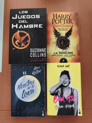 Libros: Harry, Juegos, Luna y Saltan chispas