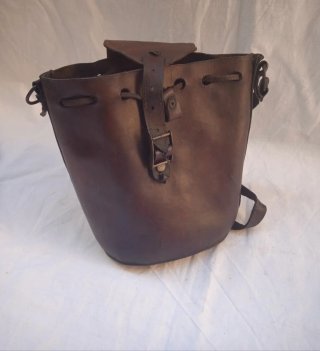 Borsa in cuoio porta cartucce anni 50