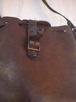 Borsa in cuoio porta cartucce anni 50