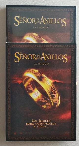 DVD Trilogía El Señor de los Anillos.