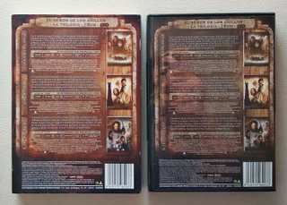 DVD Trilogía El Señor de los Anillos.