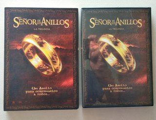 DVD Trilogía El Señor de los Anillos.