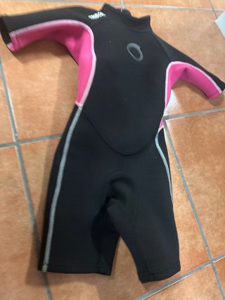 Neopreno infantil Tribord negro y rosa