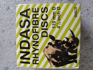 Disco 115mm lija INDASA Rhynofibre