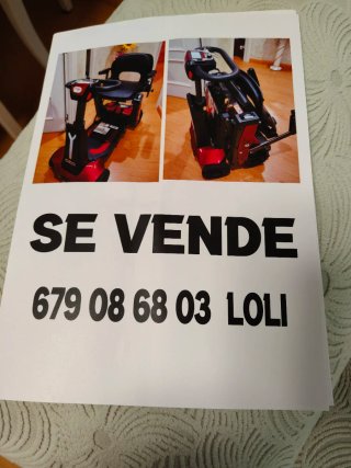 Moto movilidad reducida plegable