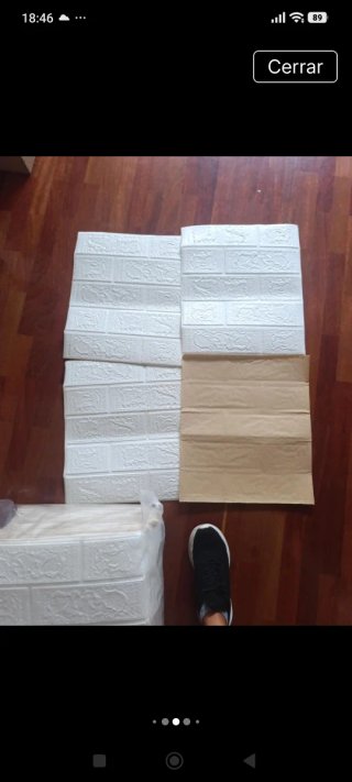 Adhesivo Vinílico 3D Ladrillo Blanco